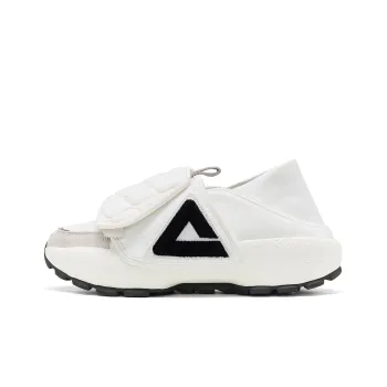 PEAK Taichi Slip on Puffy Shoes Low Top Casual Shoes Men's Canvas White
