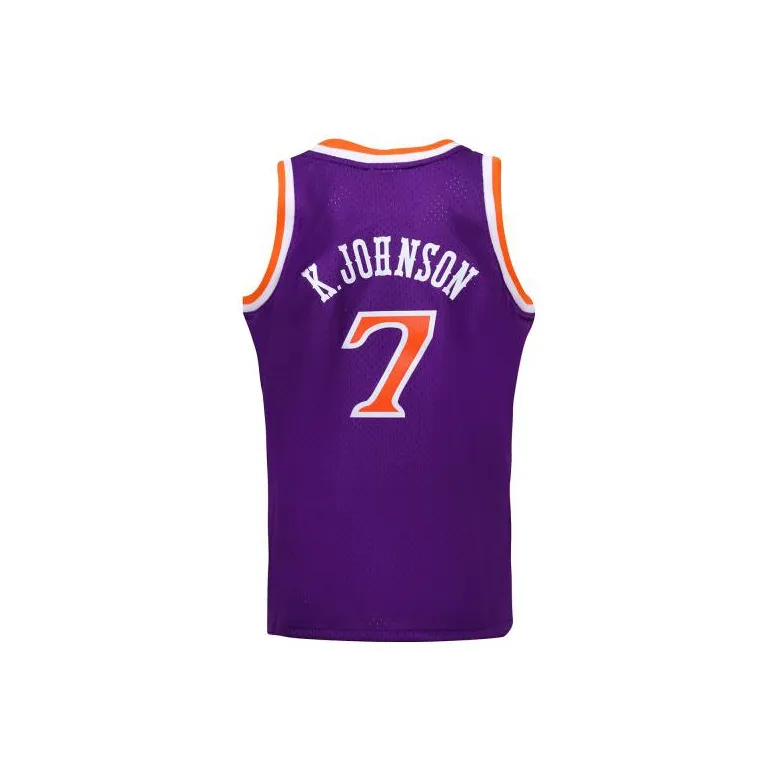 Mitchell Ness Basketball Jerseys Unisex Purple-2