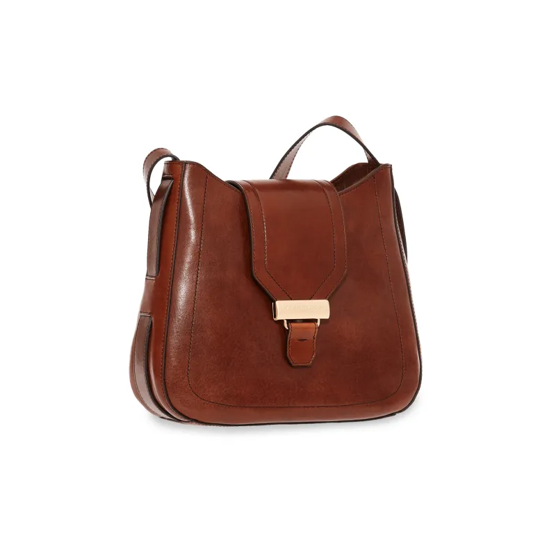 THE BRIDGE Leather Handbag Shoulder Bag Women's Brown-0