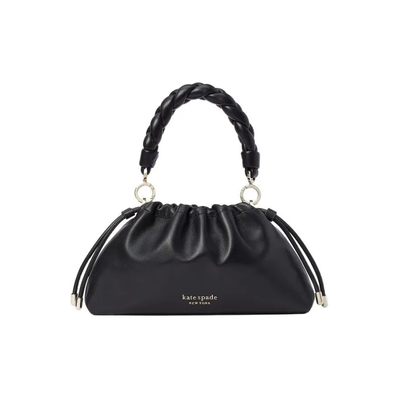 Kate Spade Meringue Sheepskin Handbag Shoulder Bag Crossbody Bag Small Size Women's Black-0