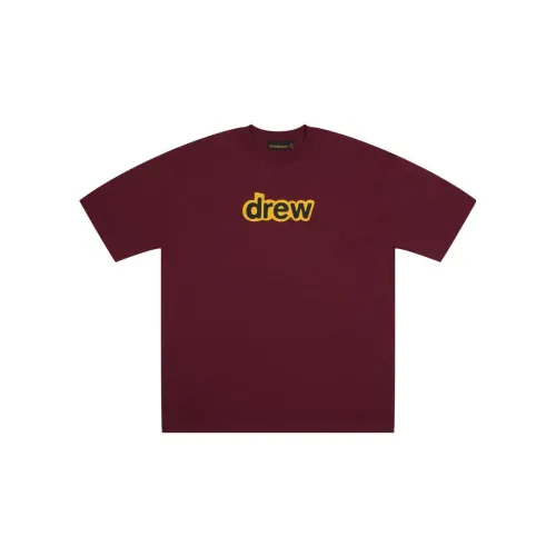 Drew House T-Shirts Unisex Burgundy