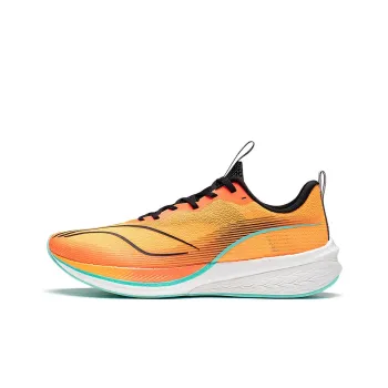 LiNing Red Hare 6 Pro Cushioning Anti Slip And Wear Resistant Low Top Running Shoes Men's Neon Bright Orange