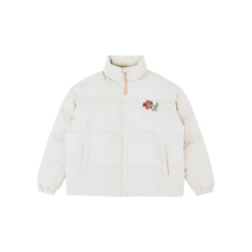 MostwantedLab Vintage Flower Puffer Jackets Unisex