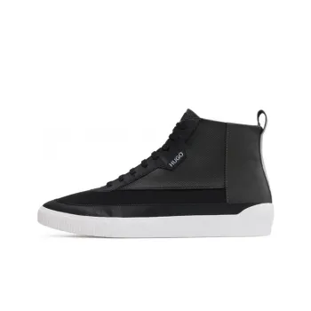 HUGO BOSS High-Top Stylish Skateboarding Shoes Men's Black