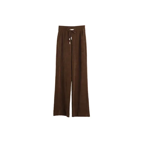 Olrain Casual Pants Women's Dark Coffee Coffee