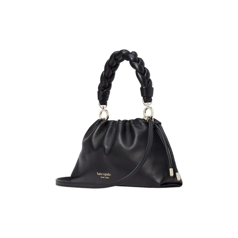 Kate Spade Meringue Sheepskin Handbag Shoulder Bag Crossbody Bag Small Size Women's Black-2