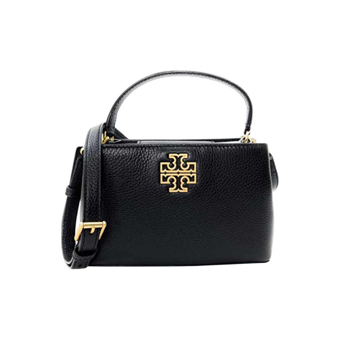 【関税&送料込】Tory Burch Borsa In Pelle Borsa Petite Double Lee Radziwill in pelle martellata: Donna