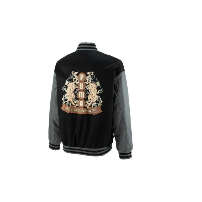 PUMA Baseball Jacket Unisex Black-1