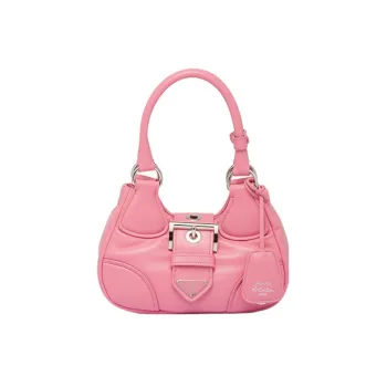 PRADA Moon Padded Nappa Leather Bag Geranium Pink