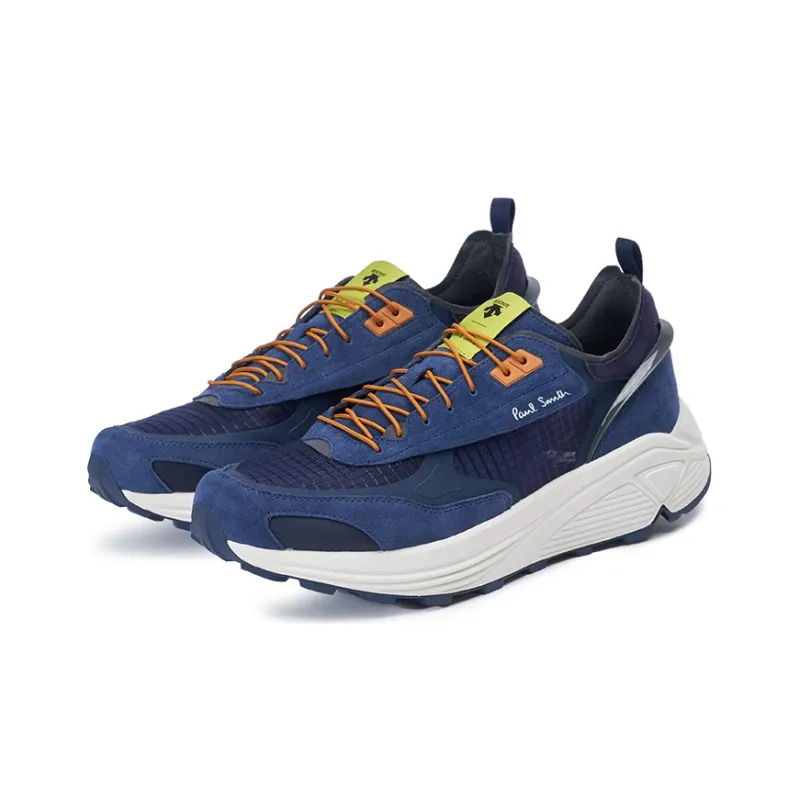DESCENTE Descente X Paul Smith Collection Anti Slip Wear Resistant Low Top Casual Shoes Men's Navy Blue-2