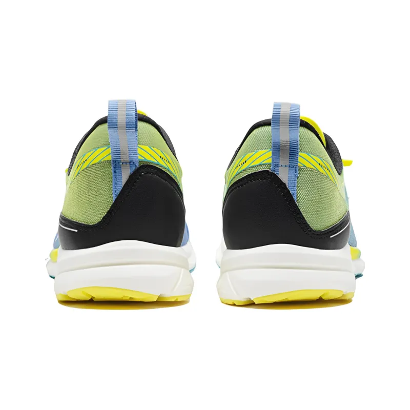 XTEP Cushioned Anti Slip Wear Resistant Breathable Lightweight Low Top Running Shoes Men's Blue Yellow-2