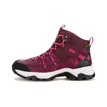HUMTTO Non-slip Wear-resistant Shock Absorption High-Top Outdoor Shoes Women's Burgundy