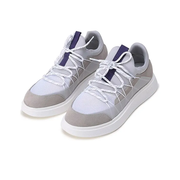 HUGO BOSS Stylish Skateboarding Shoes Men's White Light Gray-2