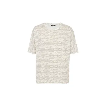 BALMAIN Pyramid Monogram Printed T Shirt