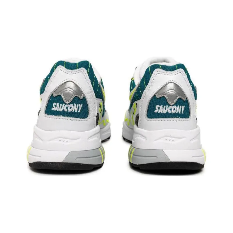 Saucony 3D Grid Hurricane White Green Lime-3