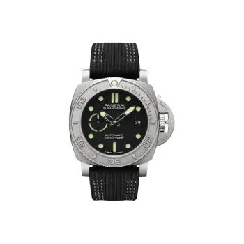 PANERAI SUBMERSIBLE Collection Automatic Mechanical Movement Men's Watch 47mm Black Dial Resin Strap PAM00984