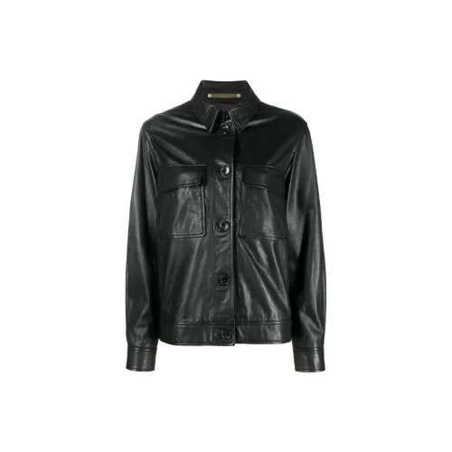 PS By Paul Smith Leather Jackets Women's Black