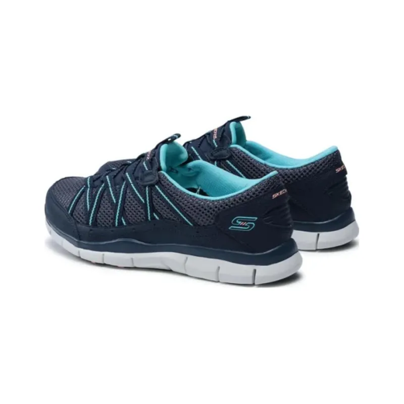 Skechers Gratis Collection Casual Shoes Women's Low Top Marine Blue/White-3