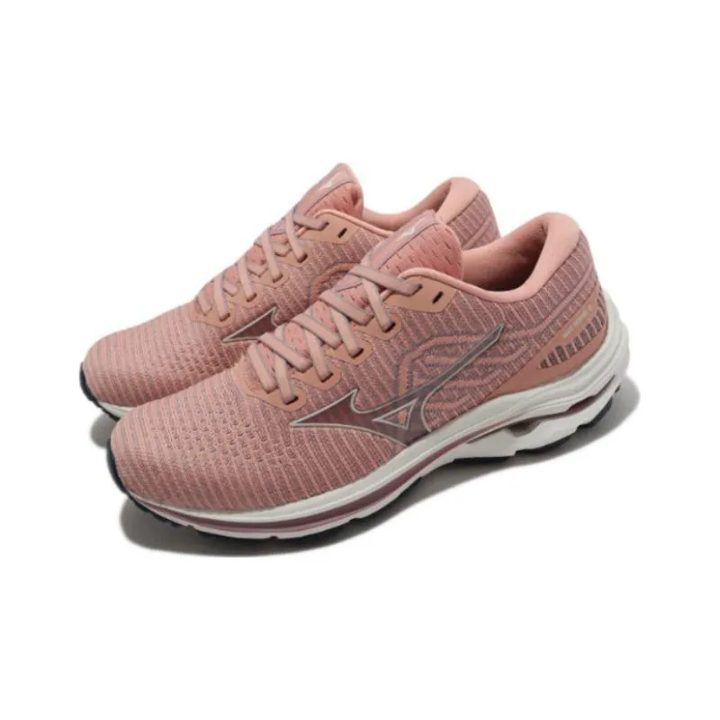 Mizuno Women's Wave Inspire 18 Waveknit Super Wide 'Rose' Women's-2