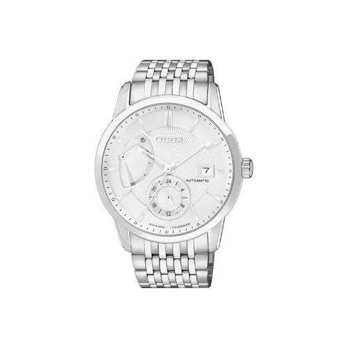 CITIZEN Automatic Mechanical Movement Stainless Steel Strap Watch Men's Watches Silver Dial