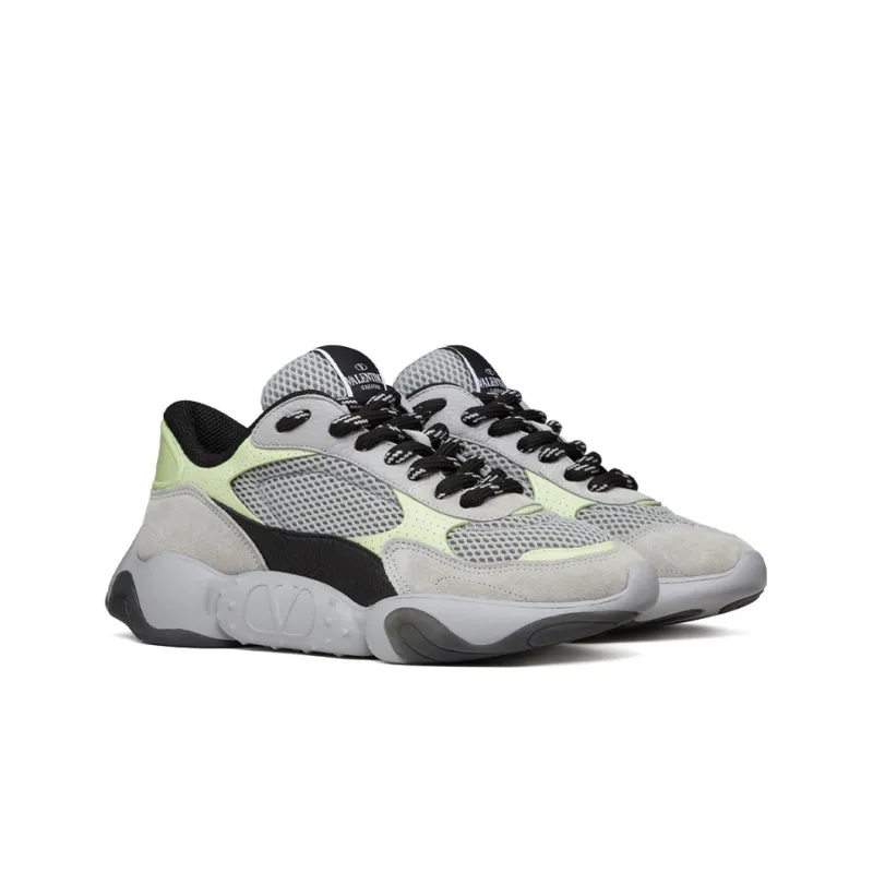 Valentino Bubbleback Slip Resistant Low Top Sports Casual Shoes Men's Gray-2