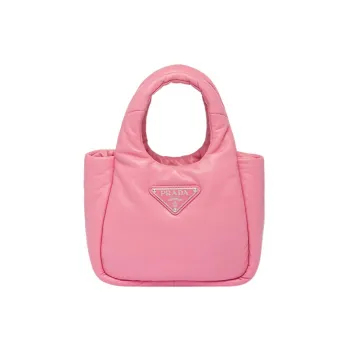 PRADA Leather Handbag Mini Women's Pink