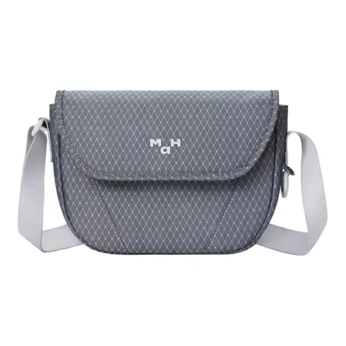 MAH Shoulder Bags Gray Background With Diamond Grid