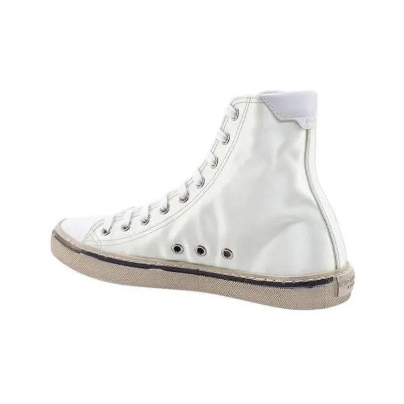 SAINT LAURENT High Top Stylish Skateboarding Shoes Women's Light Green-3