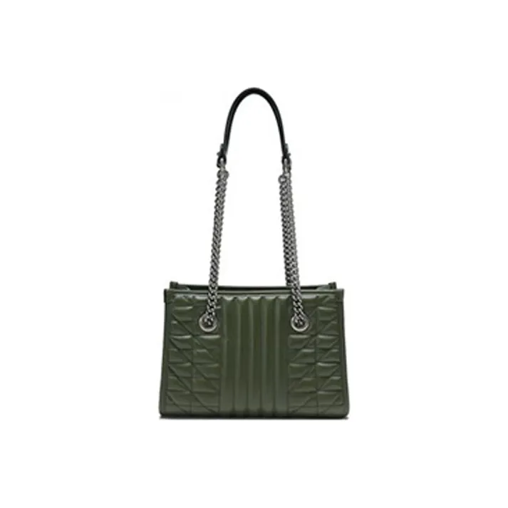 GUCCI MarmontGG Marmont Leather Tote Bag, Shopping Bag, Handbag, Shoulder Bag Small Size Women's Forest Green-3
