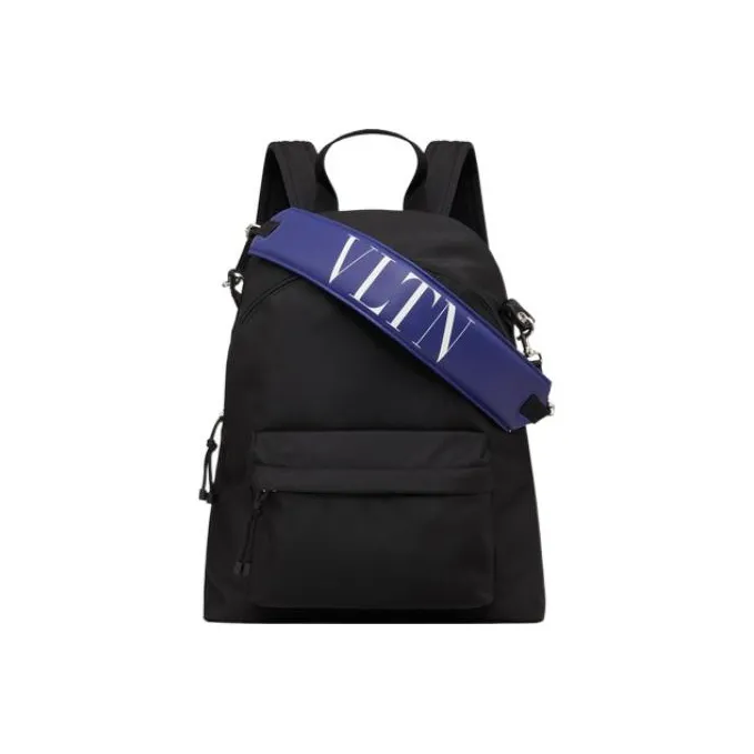 Valentino Nylon Backpack Men's Black-0