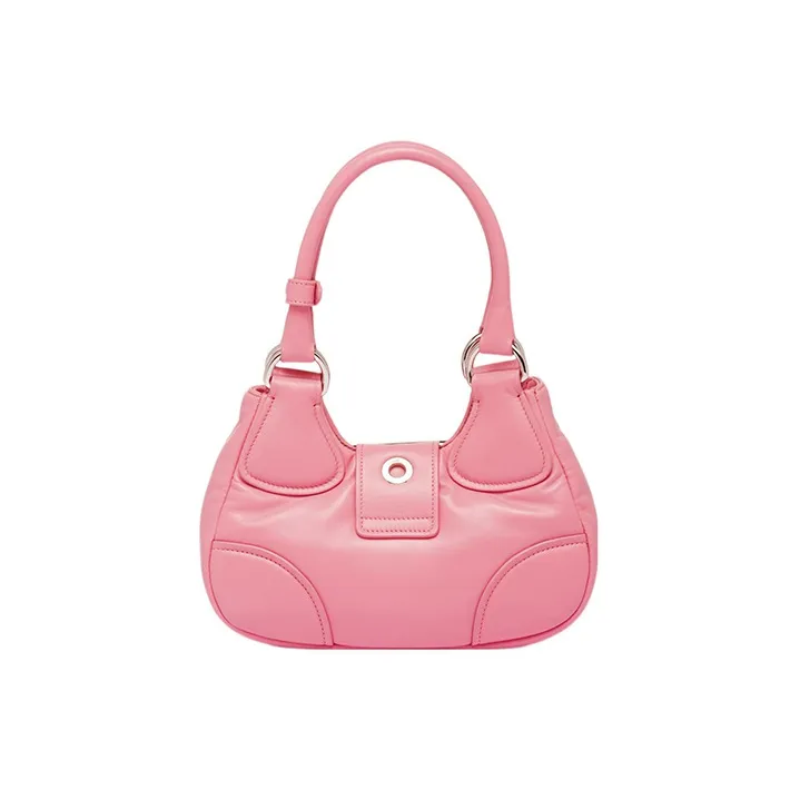 PRADA Moon Padded Nappa Leather Bag Geranium Pink-2