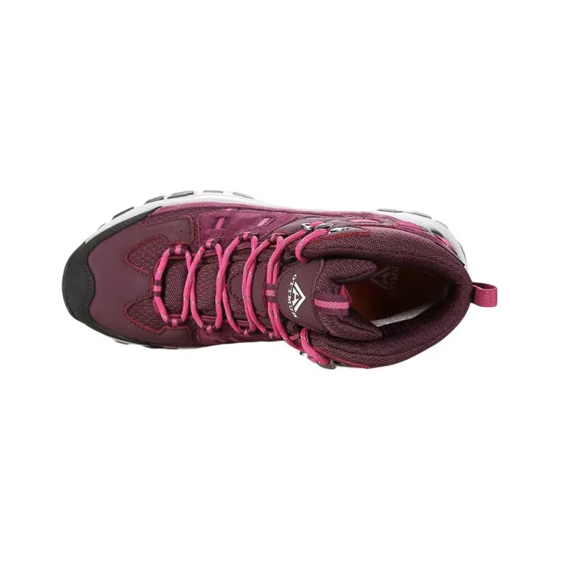 HUMTTO Non-slip Wear-resistant Shock Absorption High-Top Outdoor Shoes Women's Burgundy-2