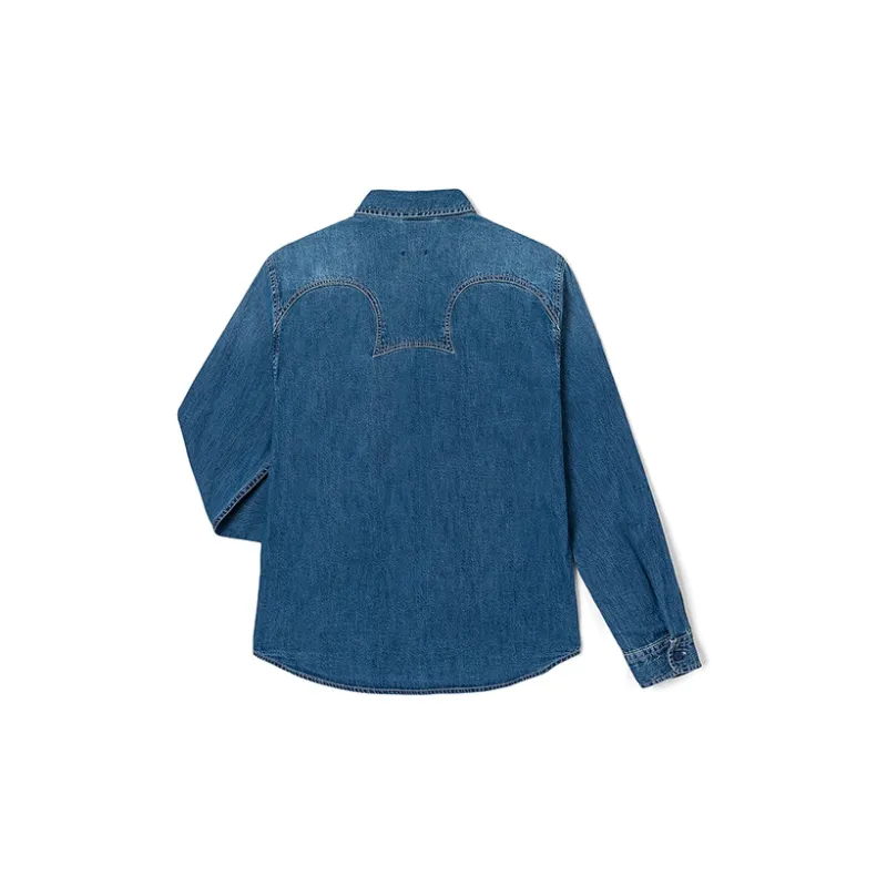 Lee Shirt Men's Medium Dark Blue-1