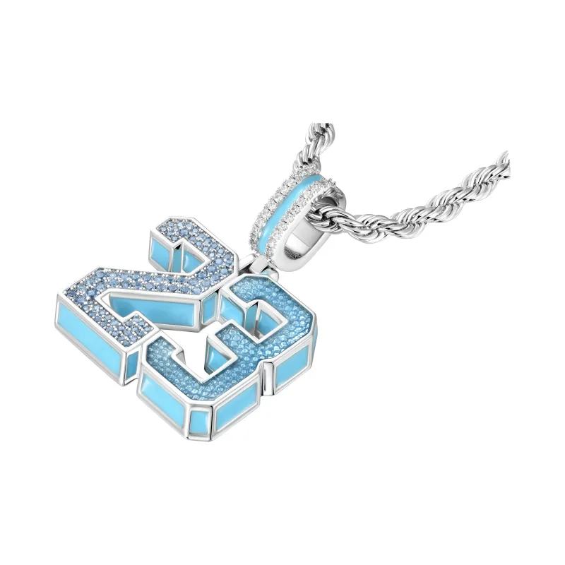 APORRO Copper Plated 18K White Gold, Fully Set With Zircon Pendant Necklace, Gift Worthy Unisex Silver-1