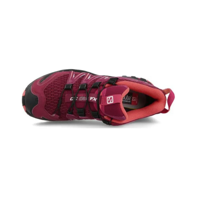 SALOMON XA PRO 3D Cushioning, Slip Resistant, And Abrasion Resistant Low Top Outdoor Shoes Women's Red-2