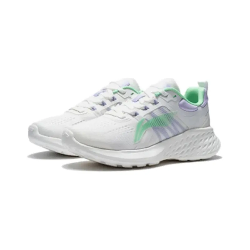 LiNing EazGo Low Top Running Shoes Women's White Purple-2