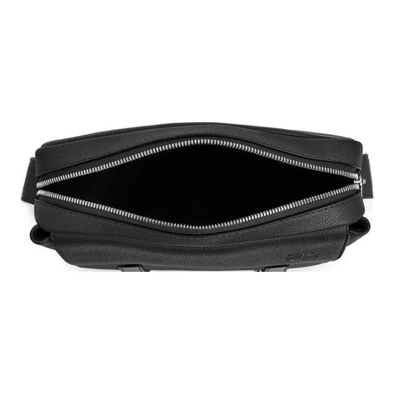 LOEWE Military Messenger Bag In Soft Grained Calfskin Xs Black-4