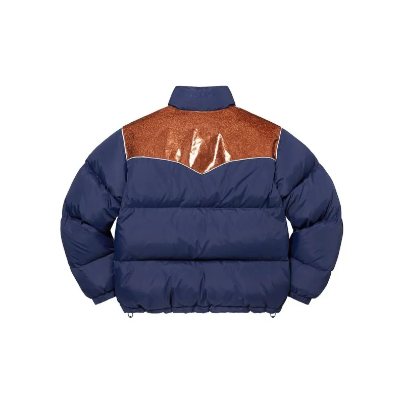 Supreme Glitter Yoke Down Puffer Jacket-6