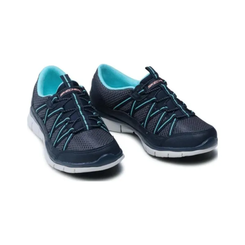 Skechers Gratis Collection Casual Shoes Women's Low Top Marine Blue/White-2