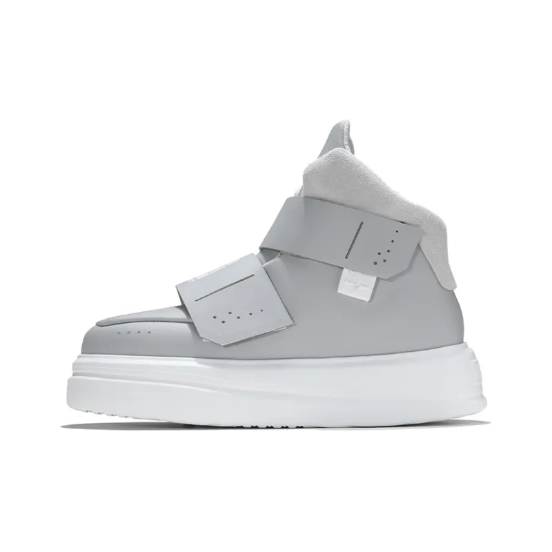 NORVINCY Stylish Skateboarding Shoes Unisex Light Gray-1