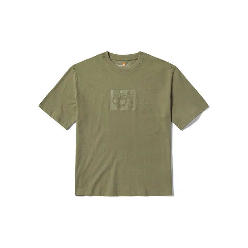 Timberland Drop Shoulder Sleeve T Shirt Unisex Kassel Green-0