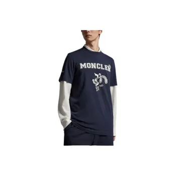 Moncler SS24 CNY T Shirts Men Navy