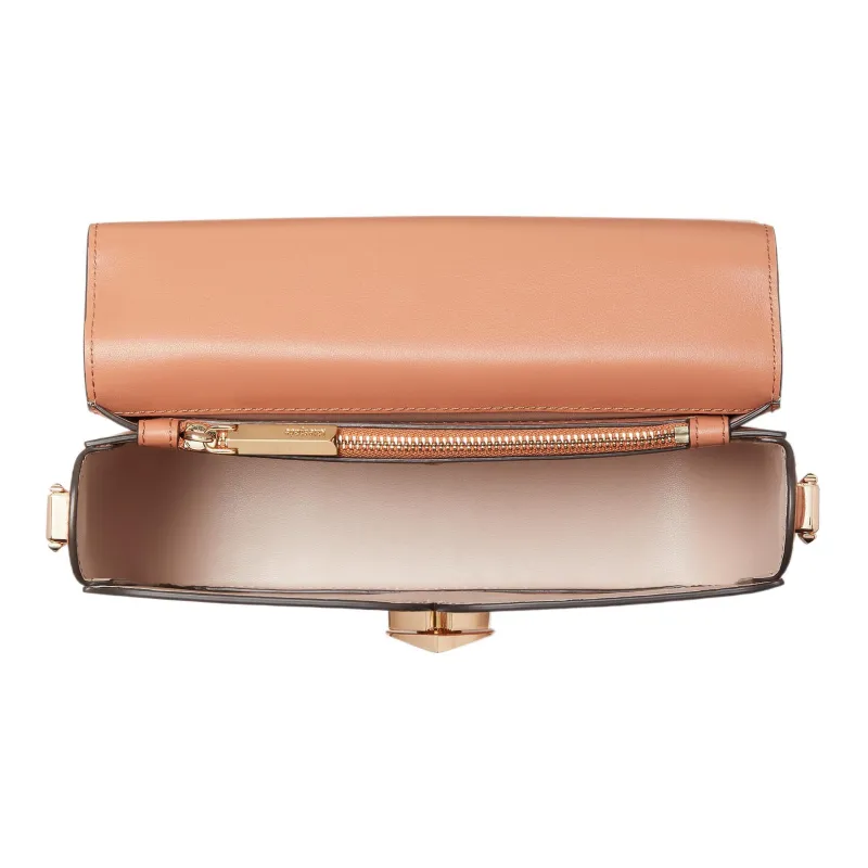 Kate Spade Nicola Cow Leather Shoulder Bag Crossbody Bag Medium Size Women's Tea Pink-3
