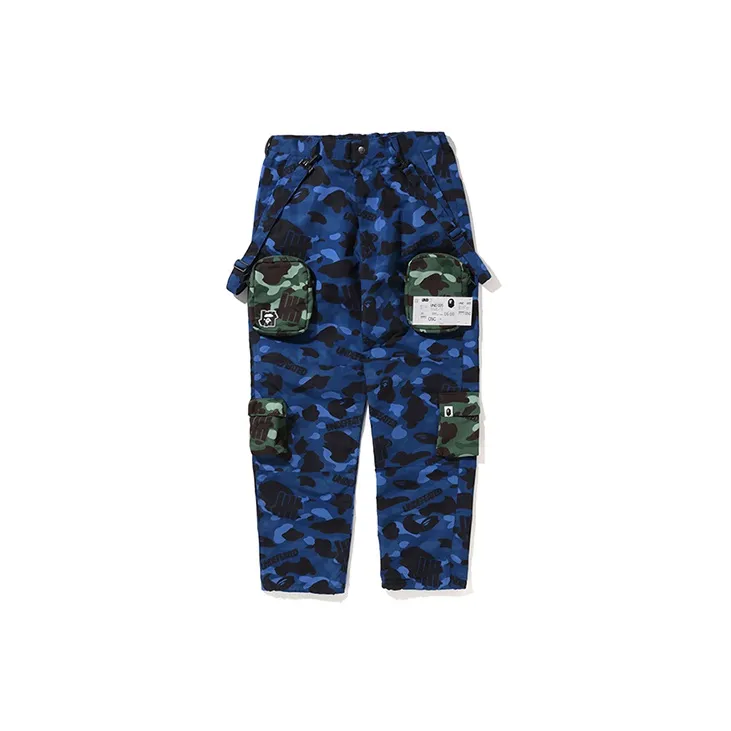 A BATHING APE X UNDEFEATED Camo Multi Pouch Pocket Pants-1