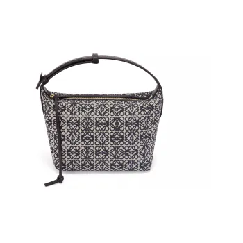 LOEWE Cubi Bag Small Anagram Jacquard Navy/Black