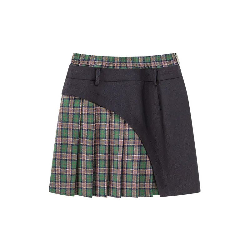 CHUU Casual Short Skirts Women's Navy Blue-1