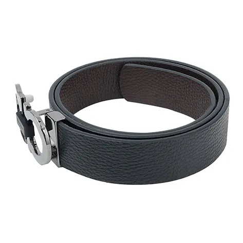 Ferragamo Reversible And Adjustable Gancini Belt Textured-5