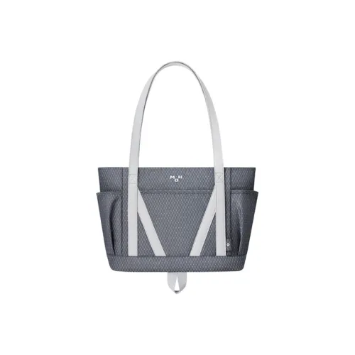 MAH Shoulder Bags Gray Background With Diamond Grid