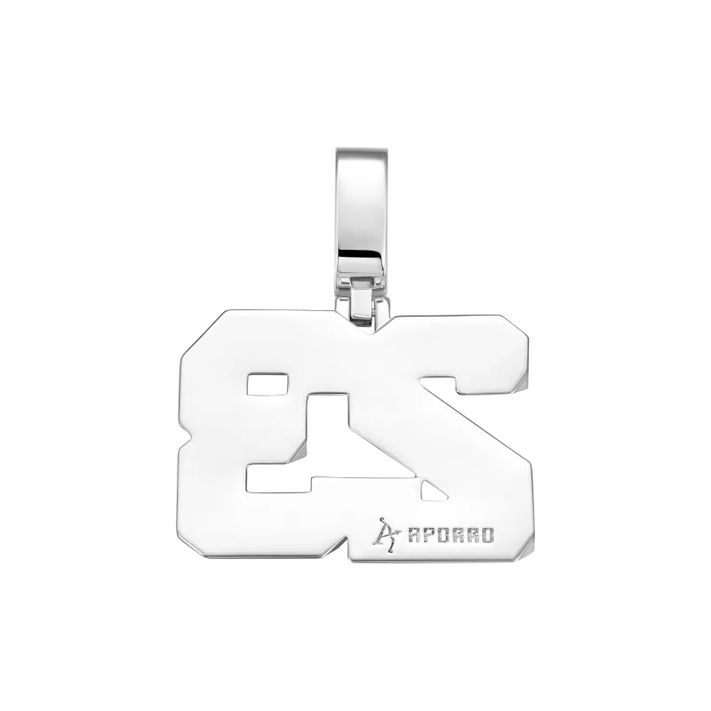APORRO Copper Plated 18K White Gold, Fully Set With Zircon Pendant Necklace, Gift Worthy Unisex Silver-2
