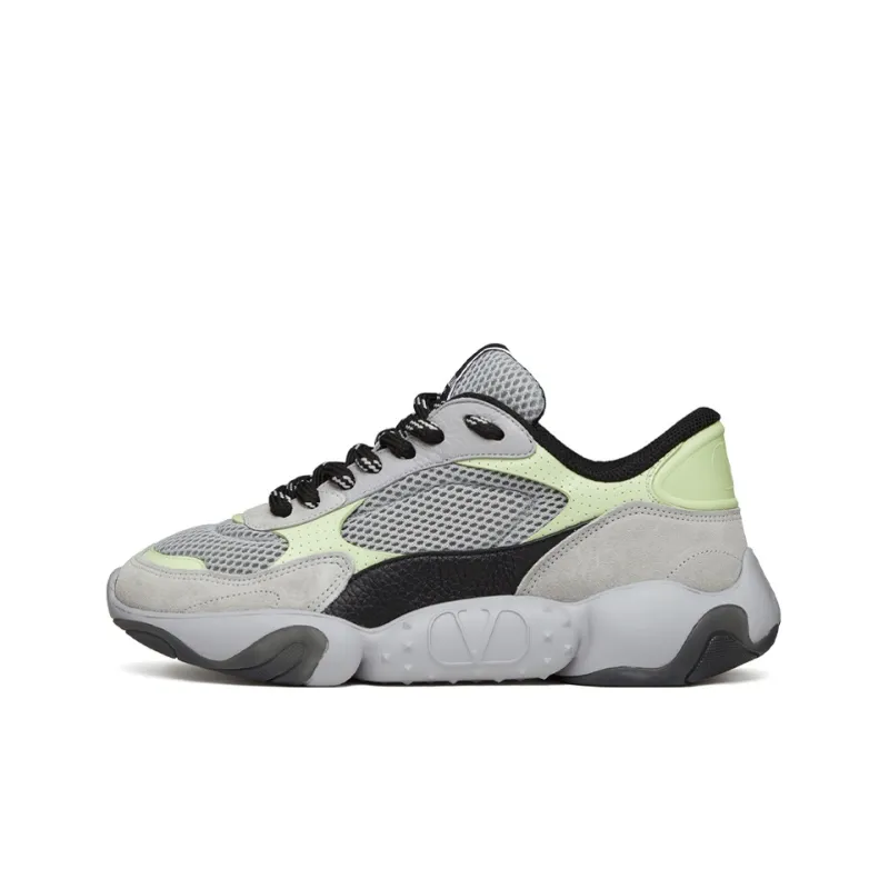Valentino Bubbleback Slip Resistant Low Top Sports Casual Shoes Men's Gray-0